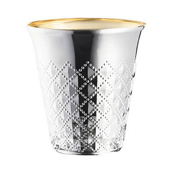 5 oz Metallic Silver Round Plastic Kiddush Cups - 300 pc