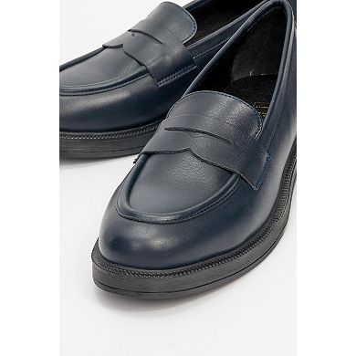 Bree Platform Penny Leather Loafer