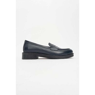 Bree Platform Penny Leather Loafer