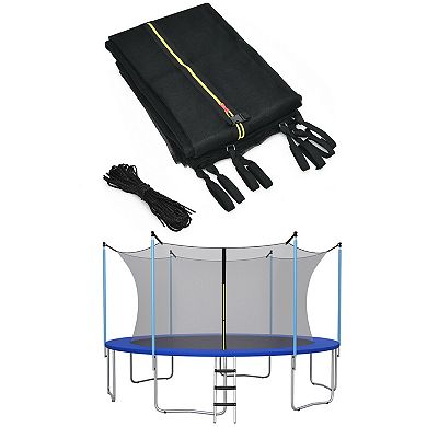 16-Foot Replacement Trampoline Safety Enclosure Net - Weather Resistant