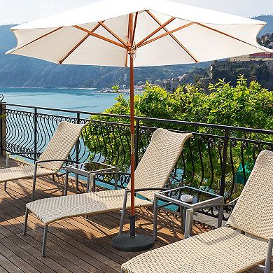 49LB Resin Patio Umbrella Base Stand for Outdoor Use