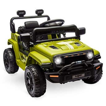 12V Kids Ride on Truck with Remote Control, Electric Ride on Car for Toddlers Ages 2-5, LED Lights