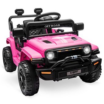 12V Kids Ride on Truck with Remote Control, Electric Ride on Car for Toddlers Ages 2-5, LED Lights