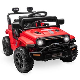 12V Kids Ride on Truck with Remote Control, Electric Ride on Car for Toddlers Ages 2-5, LED Lights