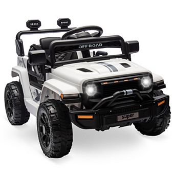 12V Kids Ride on Truck with Remote Control, Electric Ride on Car for Toddlers Ages 2-5, LED Lights
