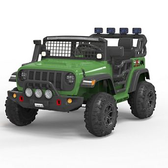 24V Ride on Toys, 2-Seater Electric Ride on Car Truck with Remote Control,Four-Wheel Shock Absorbers