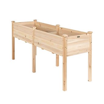 Raised Garden Bed with Legs 72x23x30 Cedar Elevated Planter