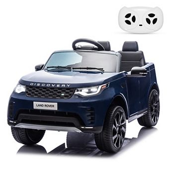 12v Licensed Land Rover Electric Ride on Toy with Parental Remote,Music,Spring Suspension,LED Lights