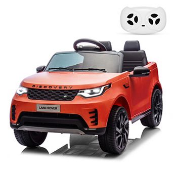 12v Licensed Land Rover Electric Ride on Toy with Parental Remote,Music,Spring Suspension,LED Lights