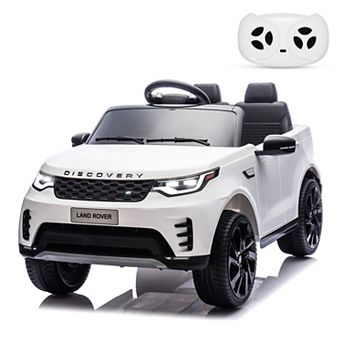 12v Licensed Land Rover Electric Ride on Toy with Parental Remote,Music,Spring Suspension,LED Lights
