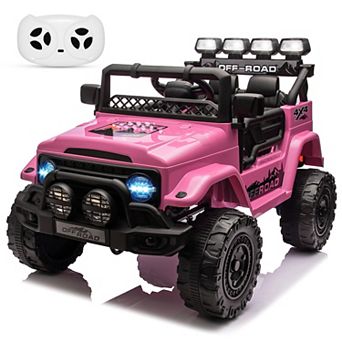 12V Kids Ride On Car, Parent Remote Control, Ride On Toy for Kids Ages 3-8 Years, Electric Truck