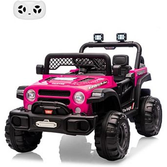 12V Ride on Truck，Kids Electric Car with Parent Remote Control,Features 3 Speeds Up to 6MPH