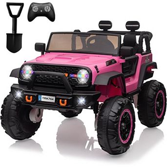 24V Kids Electric Ride on Car, 2-Seater 4WD Truck with Remote, 4x45w Motors (180w), 7Ah Battery