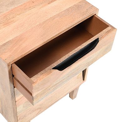 Solid Wood Modern Nightstand from India
