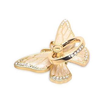 Gold Butterfly Metal Ring Finger Kickstand