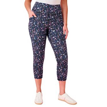 Roaman's Women's Plus Size Soft Sculpt Side-Pocket Capri Legging