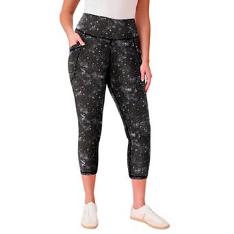 Roaman's Women's Plus Size Soft Sculpt Side-Pocket Capri Legging