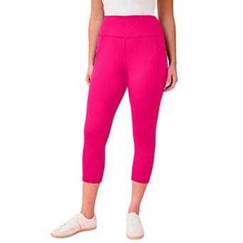 Roaman's Women's Plus Size Soft Sculpt Side-Pocket Capri Legging