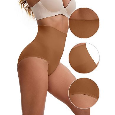 2 Packs Women's High Waisted Briefs Shapewear Tummy Control Shaping Underwear
