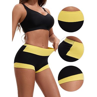 2 Packs Women's High Waisted Loose Classic Full Coverage Briefs Breathable Cotton Ladies Panties