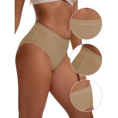 2 Packs Women's High Waisted Tummy Control Briefs Hip Lifter Underwear