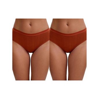 2 Packs Women's High Waisted Tummy Control Briefs Hip Lifter Underwear