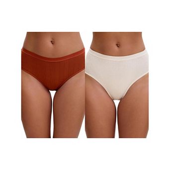 2 Packs Women's High Waisted Tummy Control Briefs Hip Lifter Underwear
