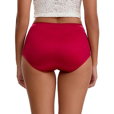 2 Packs Women's Floral Lace Briefs Panties Breathable Comfortable Mid Rise Underwear