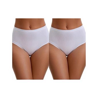 2 Packs Women's Cotton High Waist Briefs Tummy Control Breathable Underwear