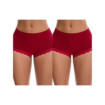 2 Packs Women's High Waisted Underpantys Breathable Tummy Control Briefs