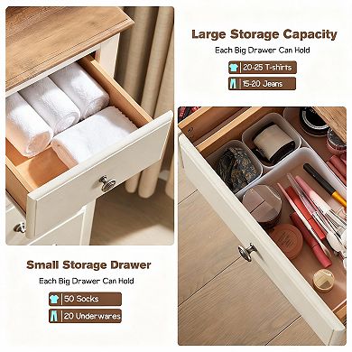 Seven-drawer bedside cabinet; storage cabinet. Suitable for bedroom, living room, hallway.