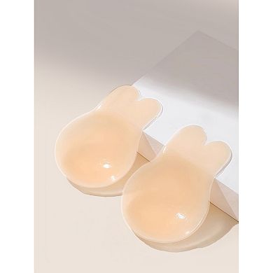 2 Packs Women's Lift Up Nipple Covers Strapless Invisible Backless Sticky Reusable Adhesive Bras M