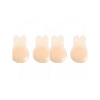 2 Packs Women's Lift Up Nipple Covers Strapless Invisible Backless Sticky Reusable Adhesive Bras M