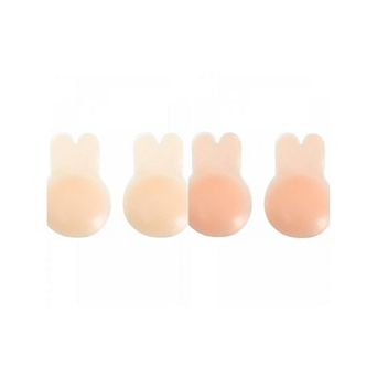 2 Packs Women's Lift Up Nipple Covers Strapless Invisible Backless Sticky Reusable Adhesive Bras M