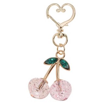 Fashion Crystal Cherry Handbag Charm 1 pc