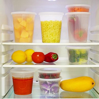 48-Pack Deli Food Containers with Lids, 16 oz & 32 oz BPA-Free Storage Set