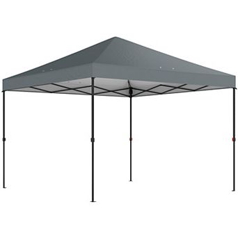 Outsunny 10 x 10 ft Pop Up Canopy Tent with One Push Setup,