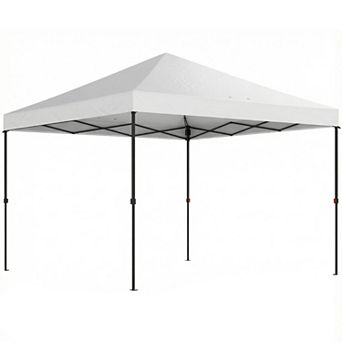 Outsunny 10 x 10 ft Pop Up Canopy Tent with One Push Setup,