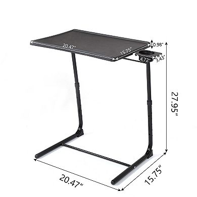 MIDOLA 28-in. Portable Adjustable Folding Desk with Built-in Cup Holder