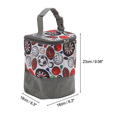 Portable Handheld Lunch Bag Gray 1 Pc