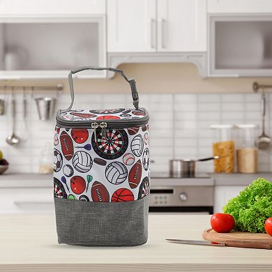 Portable Handheld Lunch Bag Gray 1 Pc