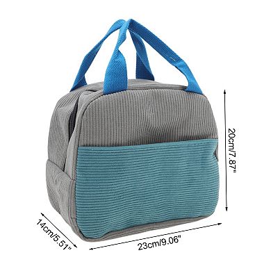 Portable Insulated Lunch Tote for Beach 9.06"x5.51"x7.87" 1 Pc