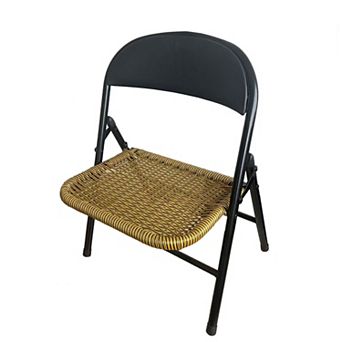 MIDOLA Natural 22 in PP Rattan Indoor Stack Chairs - Set of 4