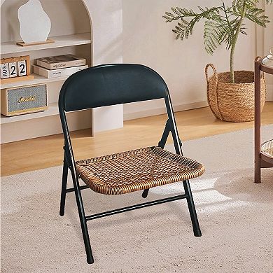 MIDOLA Natural 22-in. PP Rattan Indoor Stack Chairs - Set of 4