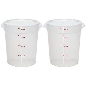 4-qt BPA-Free Food Storage Containers 2-Pack with Lids