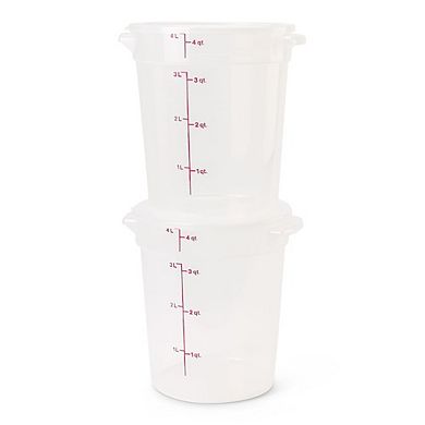 4-Quart BPA-Free Food Storage Containers 2-Pack with Lids