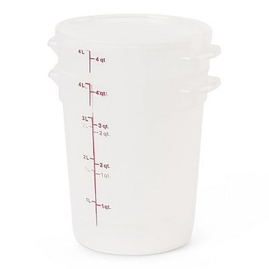 4-Quart BPA-Free Food Storage Containers 2-Pack with Lids