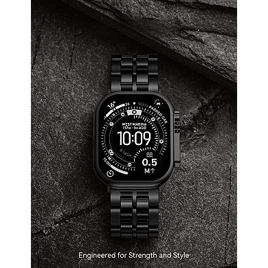 Solid Stainless Steel 5-Link Band for Apple Watch Ultra/Series 11-1/SE - men's premium design