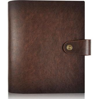 Leather Photo Album with Writing Space and 40 Papers for Wedding and Travel