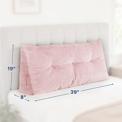 Awesome Home Headrest Pillow Plush with Side Pockets